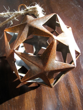 Christmas star ornament.