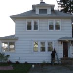 House with no shutters, but before the new siding project began! Huge difference. 