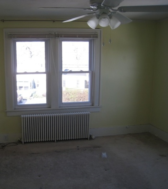 The master bedroom, the day I moved in.