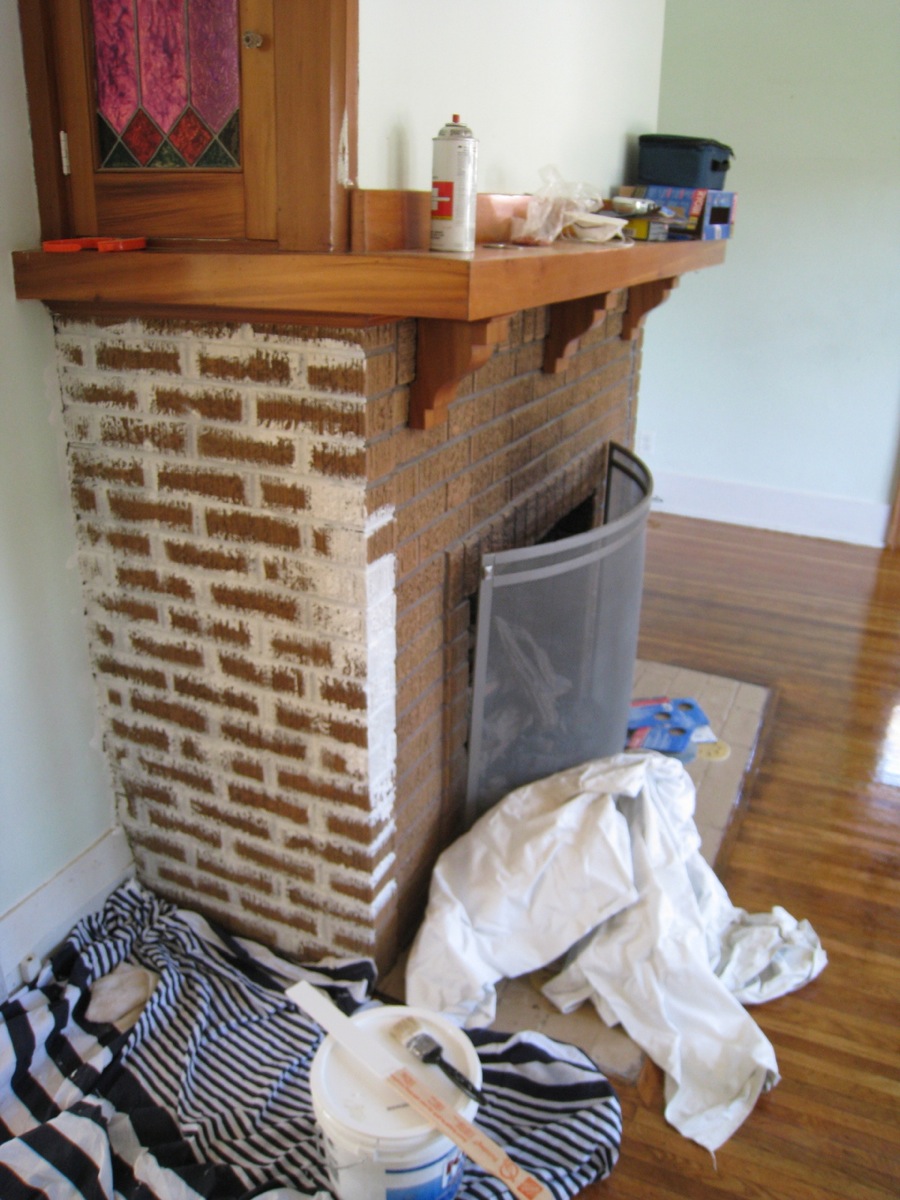 Living room fireplace DIY