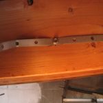 Put in a few extra screws to reinforce the positioning of the metal supports.