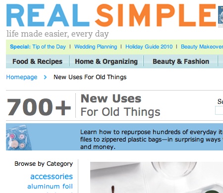 real simple homepage