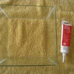 The initial "walls" of the house - all made from 5x7 pieces of glass. 