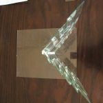 Pitch of roof, check. The last step included fitting triangular pieces of glass to make it a solid, locked-in-place cap.