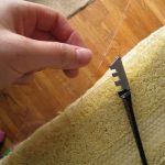 And once scored, the glass snaps right apart easily.