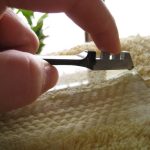 Scoring the glass panes. 