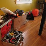 Here's the wall of tools that's been in my dining room for 8 months.