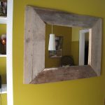 My DIY mirror frame. Finished and mounted.