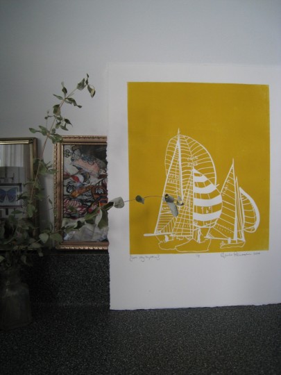 Sailboat art by Amber Perrodin.