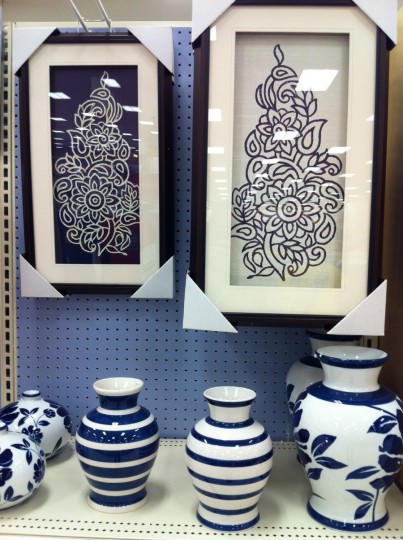 Love the deep blues in this collection at Target.  Love the deep blues in this collection at Target.