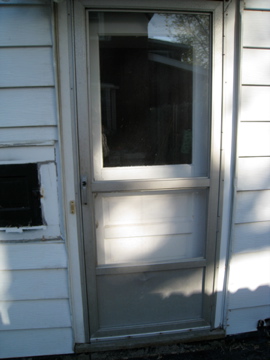 Storm door planning.