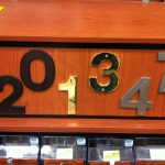 Heavier weight numbers at a local hardware store. 