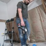 Drywall installation exhaustion.