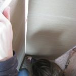 Scoring and breaking drywall.