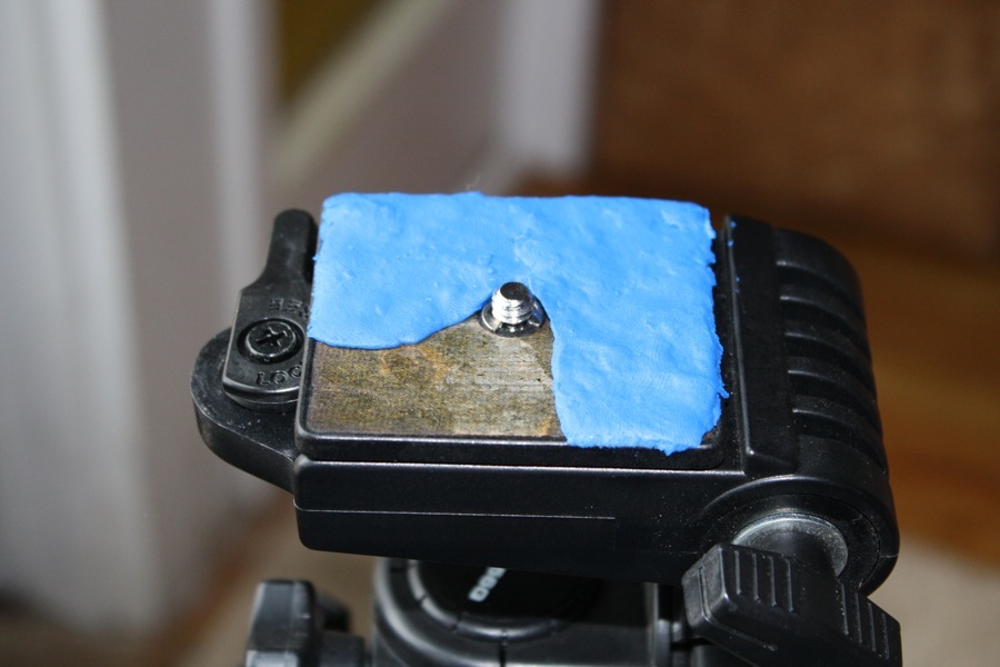 Updating a tripod with sugru.