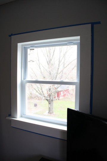 How about that? We framed a window.
