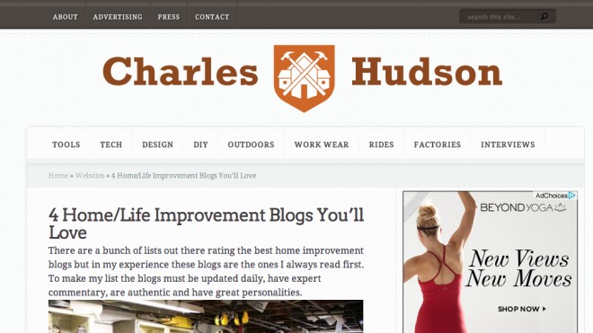 Charles & Hudson feature on home bloggers you'll love.