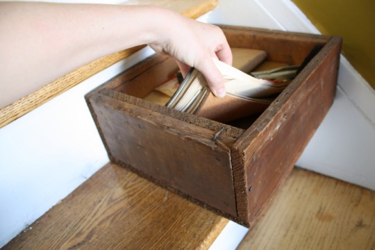 Sandpaper 5 inches deep. Like the box too.