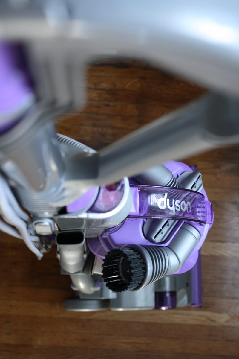 Looking down the handle at the Dyson DC14 Animal.