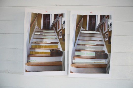 More stair painting efforts.