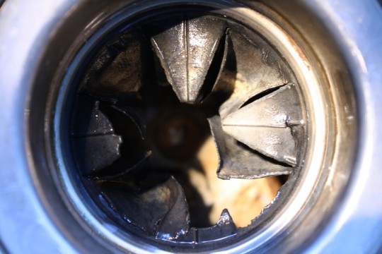 Don't vomit. It's clean, just disintegrating rubber.