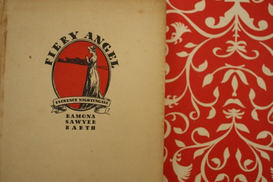 Two of my favorite books for framing; love that bright tomato red color.