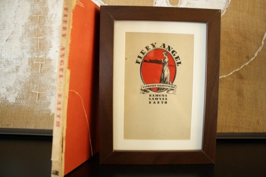 Fiery angel, framed.