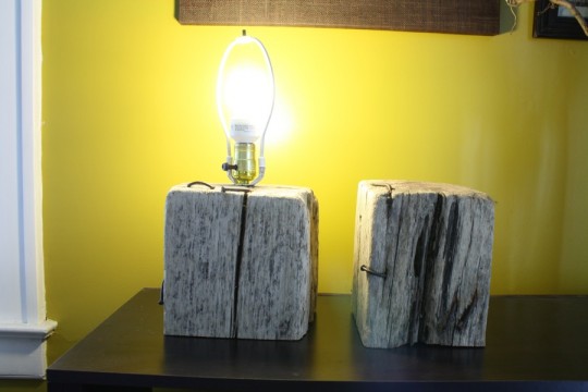 A good lookin' set of squatty driftwood lamp bases.