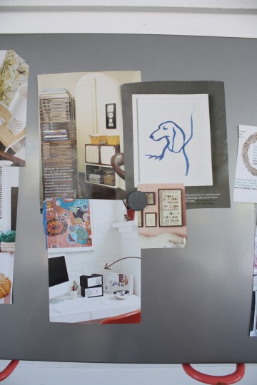 Dog infusion, plus natural wood tower and pink tones.