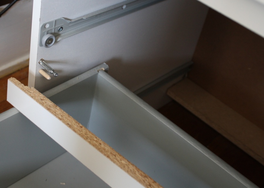 Fix an ikea dresser drawer.