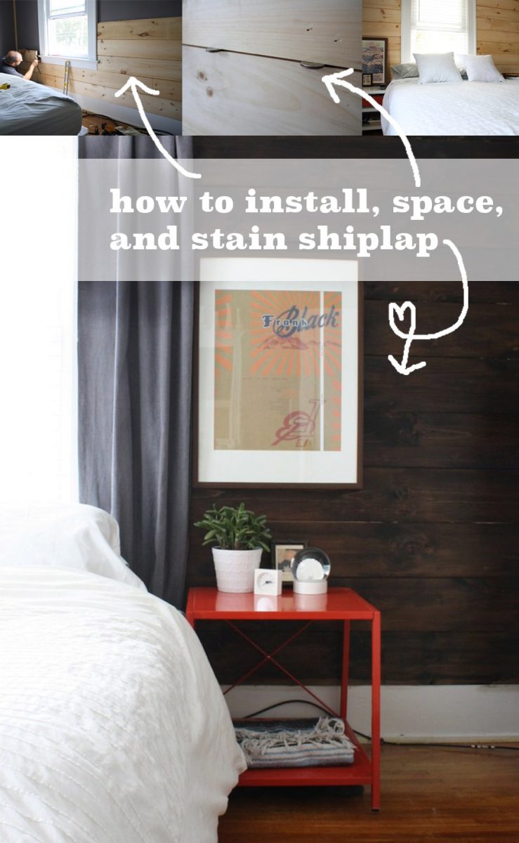 How to install shiplap boards.