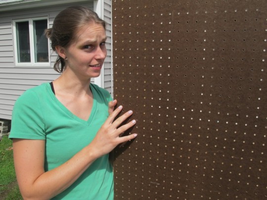 Lots of pegboard holes to paint. Lots of confusion.