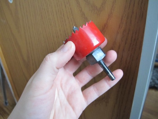 The most rugged of the drill bits: The hole saw.