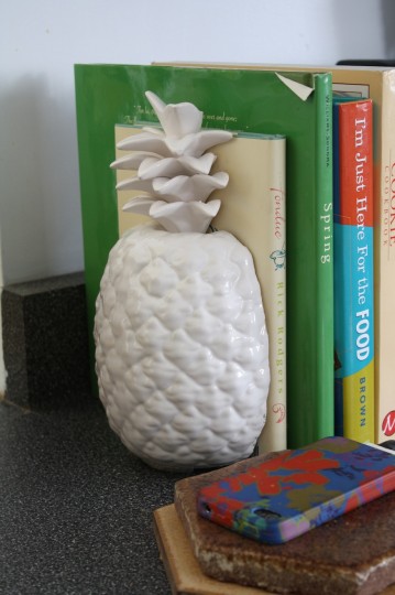 Pineapple bookend.