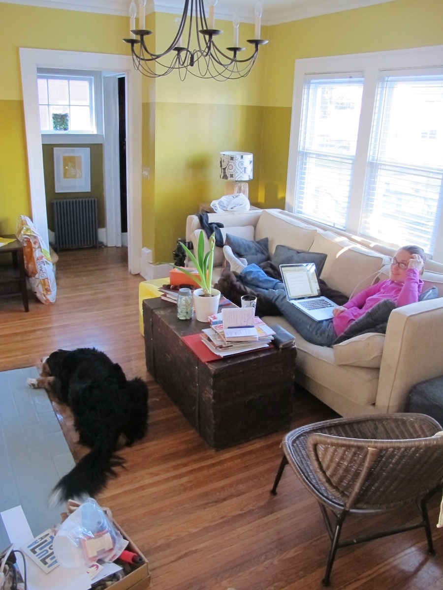 Living room is always a mess.