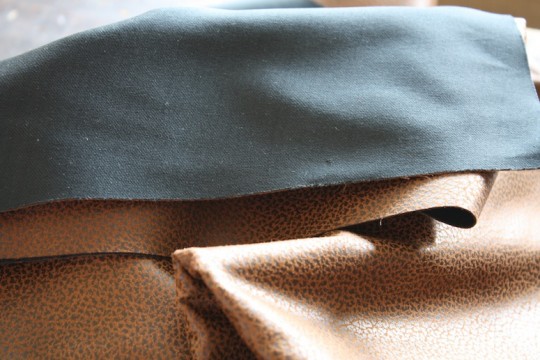 Leather or pleather? I'm so happy with this el-cheapo find.