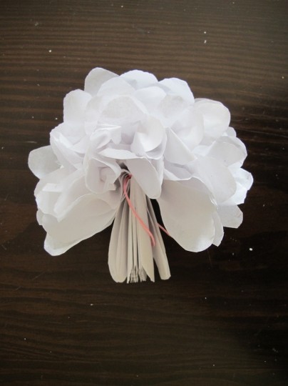 DIY paper flower tutorial.