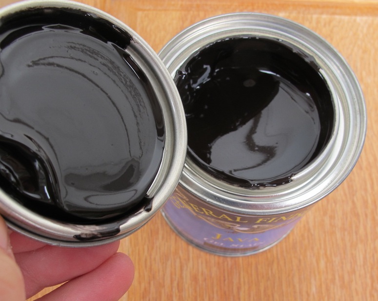 Testing gel stain on our kitchen cabinets.