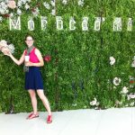 Posing with faux-peonies at Morocco Mall. Posing with faux-peonies at Morocco Mall.