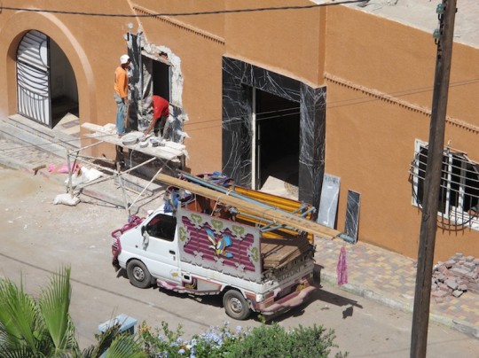 Construction crew in Casablanca, Morocco.