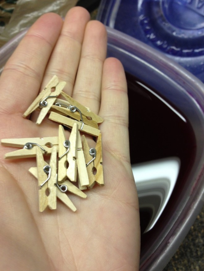 Sweet little clothespins!