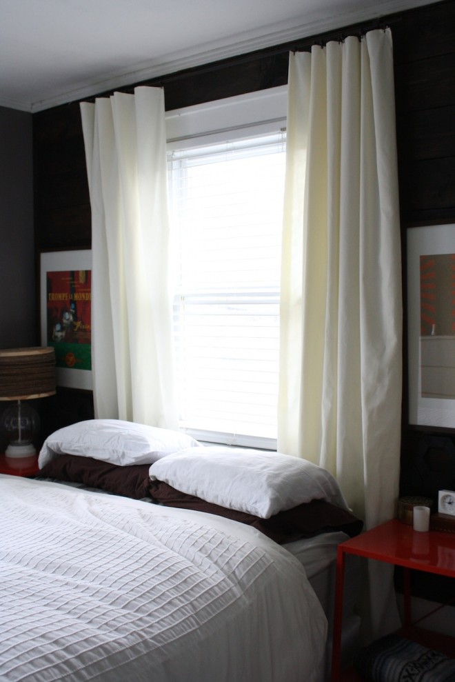 Bedoom update, lighter and brighter curtains.