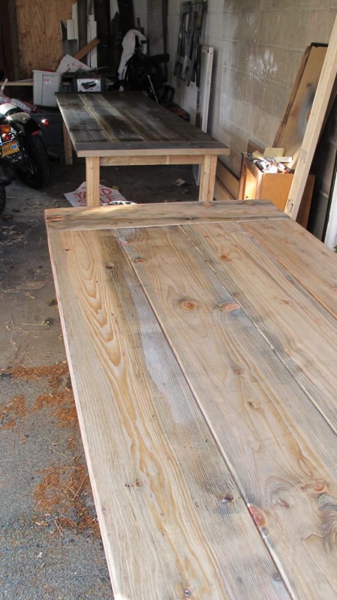 DIY Natural Stain for Rustic Tables merrypad