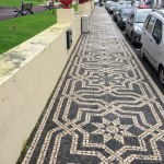 Basalt Mosaic Sidewalks in the Azores.