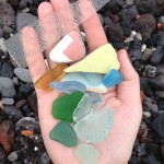 Just a small handful of the beach glass we brought back.