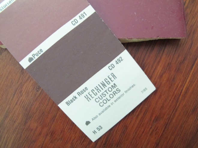 Hechinger paint swatch.