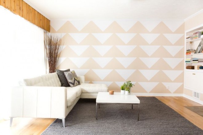 Mur Tiles, Triangles. So modern and cool and perfect for our girl's room.