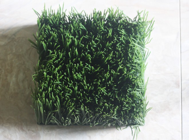 Faux wheatgrass for our mid-century planter?