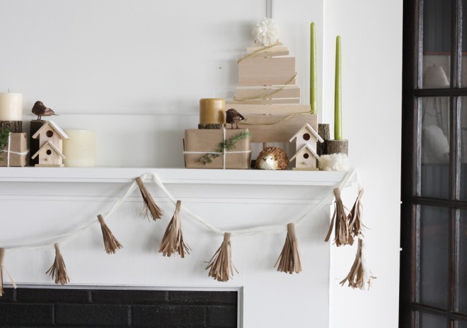 I designed a mantel as part of a Jo-Ann Challenge for the HGTV Holiday House!