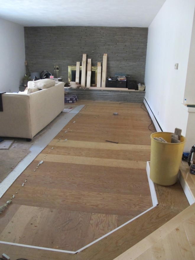 Getting the living room ready for floor install.